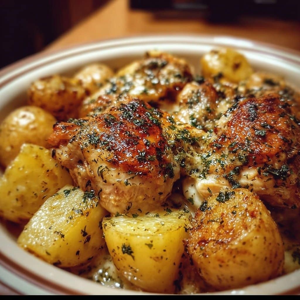 Garlic Parmesan Crockpot Chicken and Potatoes 5 Garlic Parmesan Crockpot Chicken and Potatoes