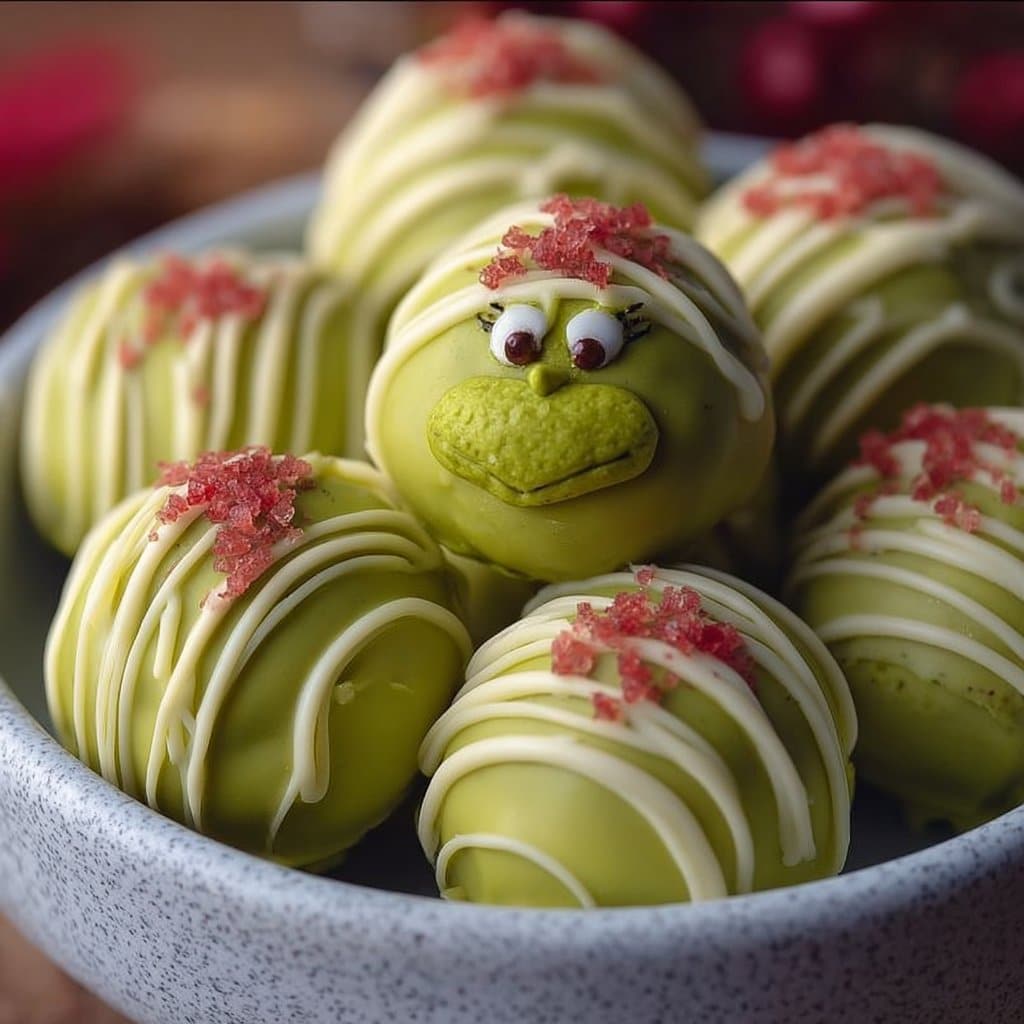Grinch Oreo Truffles