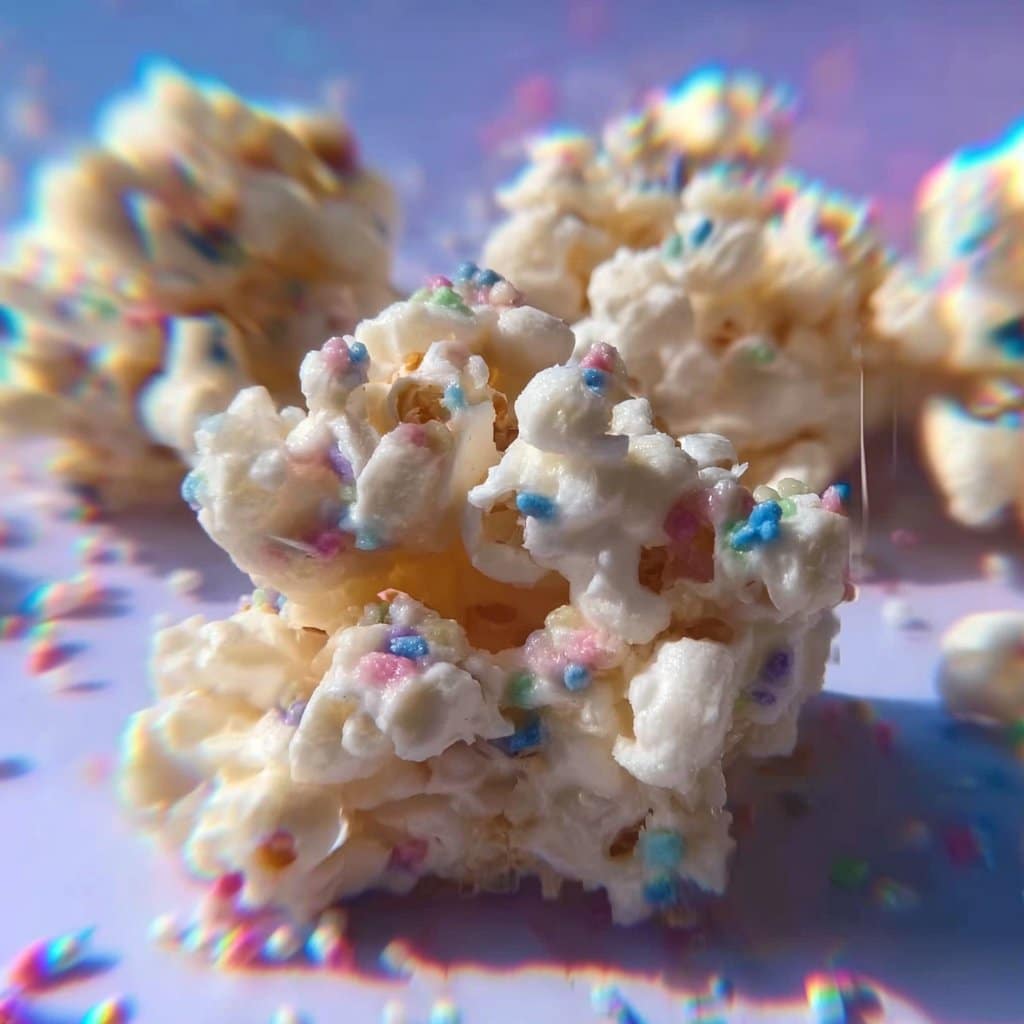 Funfetti Marshmallow Popcorn Treats