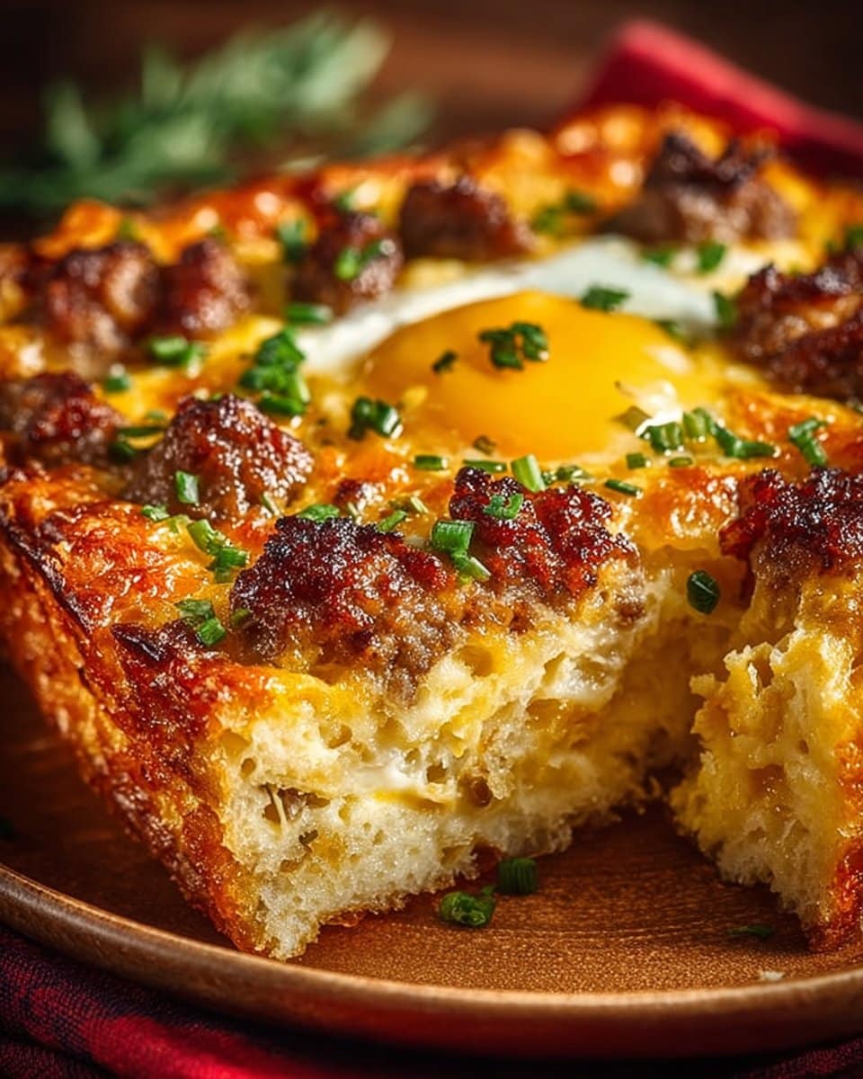 Sausage Hash Brown Breakfast Casserole
