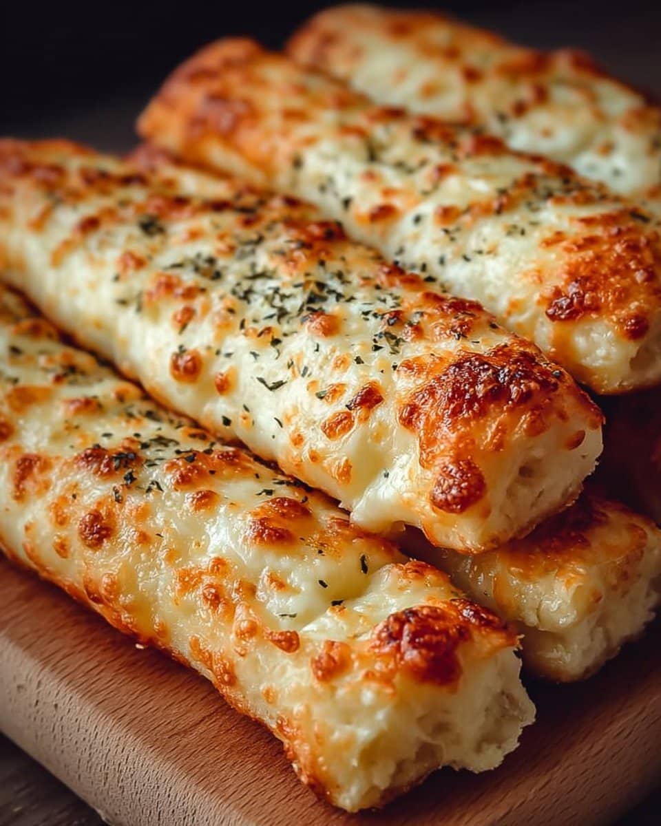 Homemade Cheesy Breadsticks