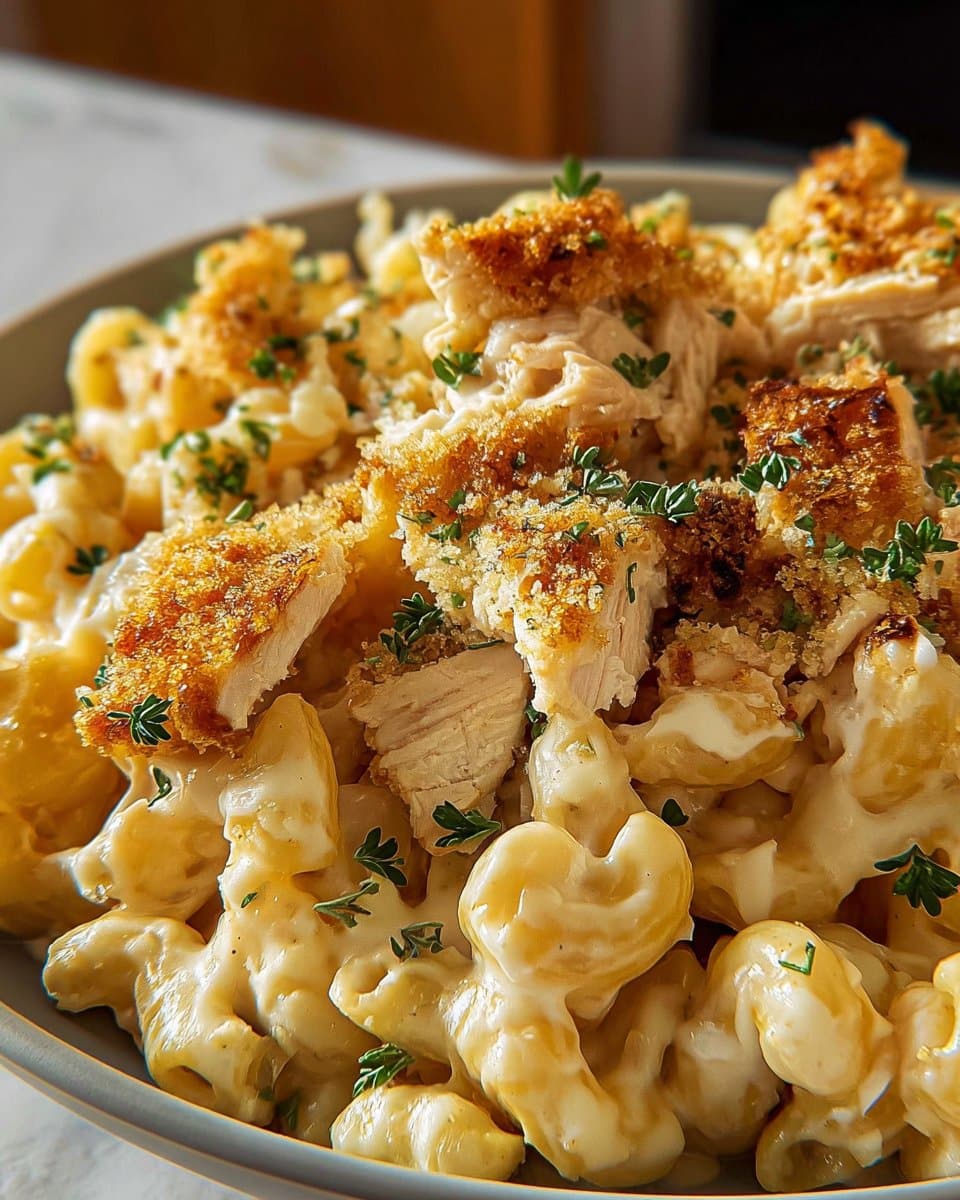 Creamy Chicken Mac and Cheese