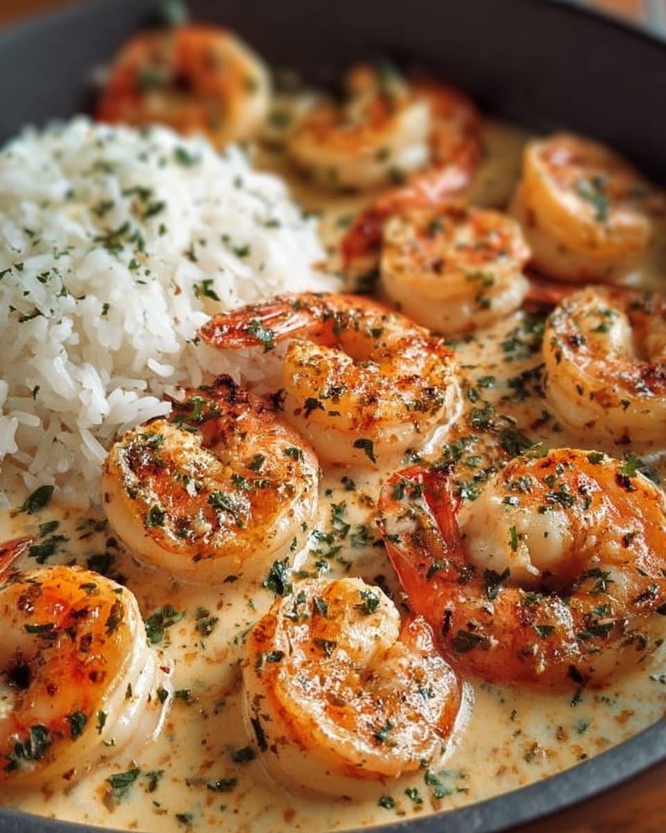 Easy Creamy Garlic Shrimp