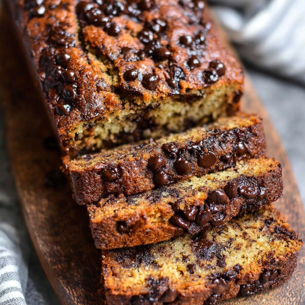 Super Moist Chocolate Chip Banana Bread Recipe