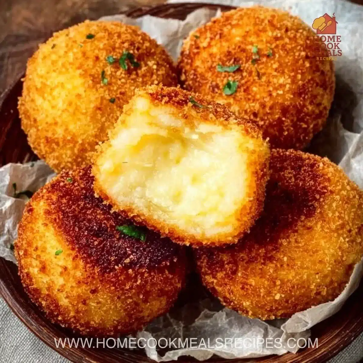 Deliciously crispy Cheese Croquettes served as a perfect appetizer