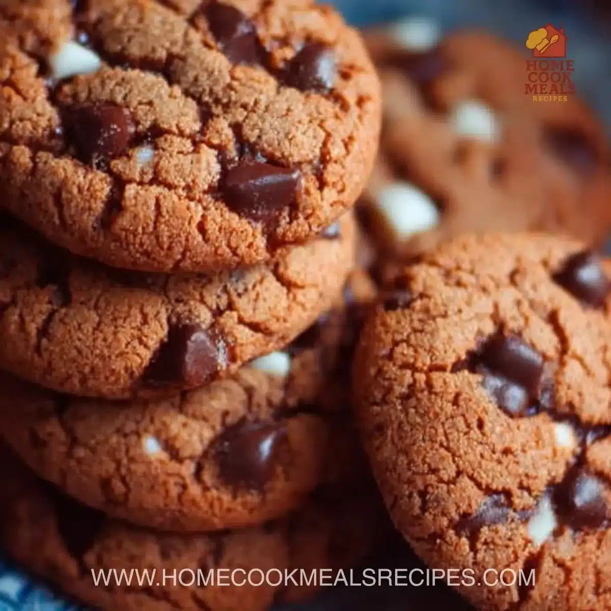A variety of freshly baked cookies on a wooden table