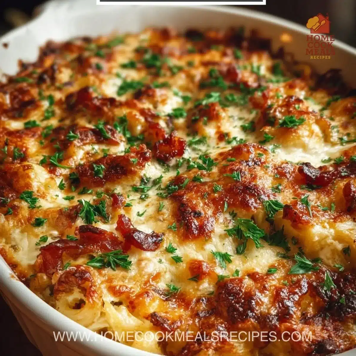 Delicious Crazy Good Casserole dish served in a baking dish