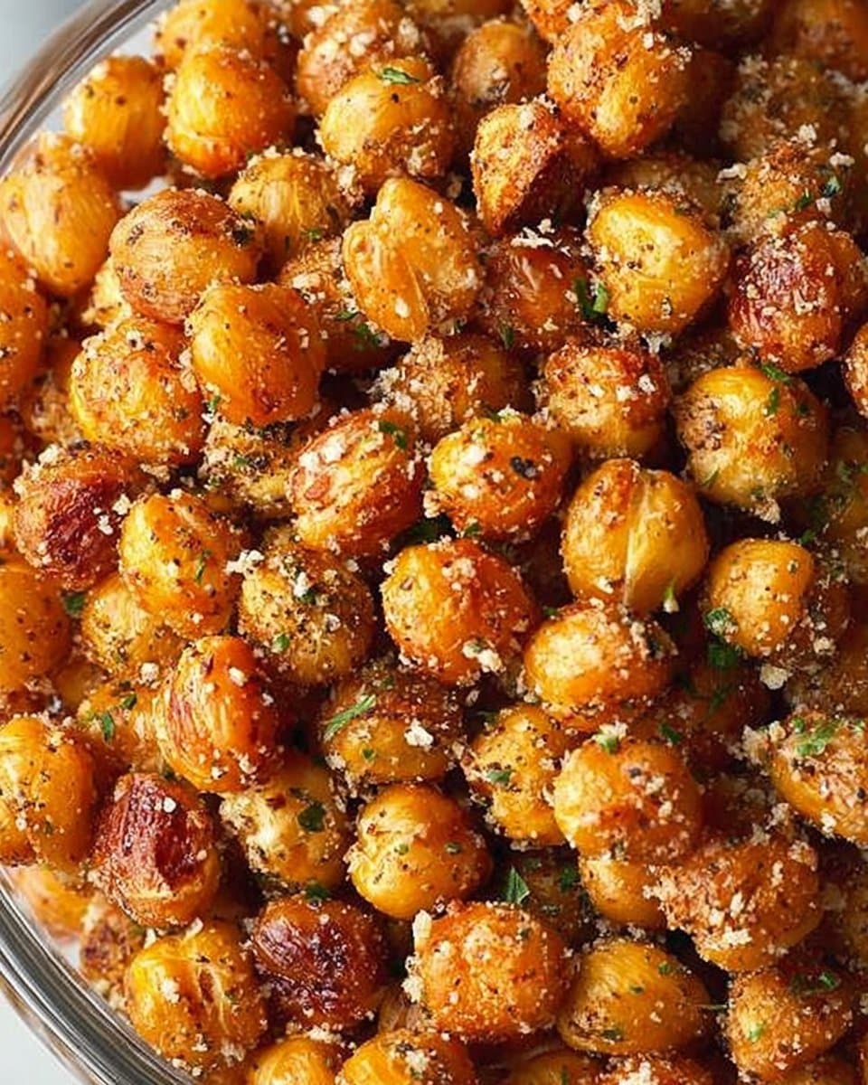 Ranch Flavored Oven-Baked Crispy Roasted Chickpeas
