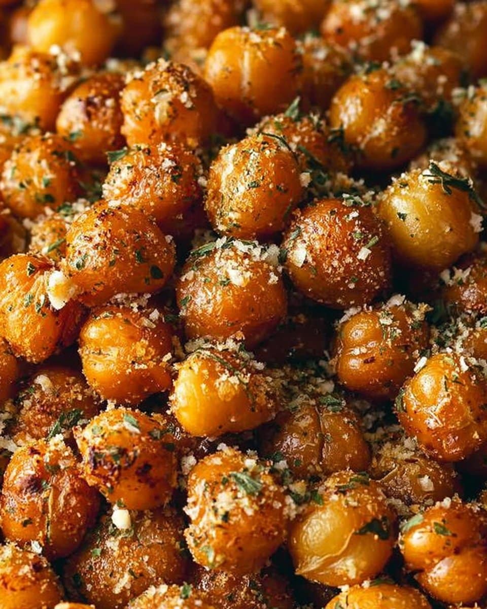Ranch Flavored Oven-Baked Crispy Roasted Chickpeas