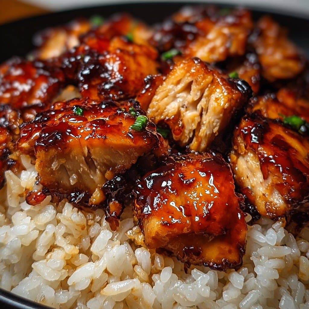 Honey BBQ Chicken Rice 5 Honey BBQ Chicken Rice