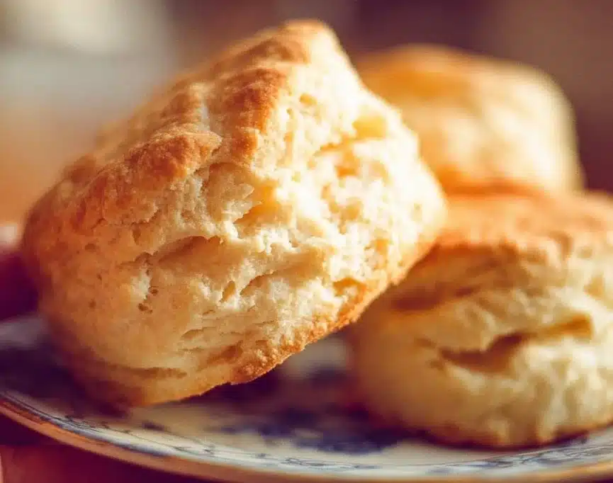 Freshly baked homemade biscuits on a cooling rack.