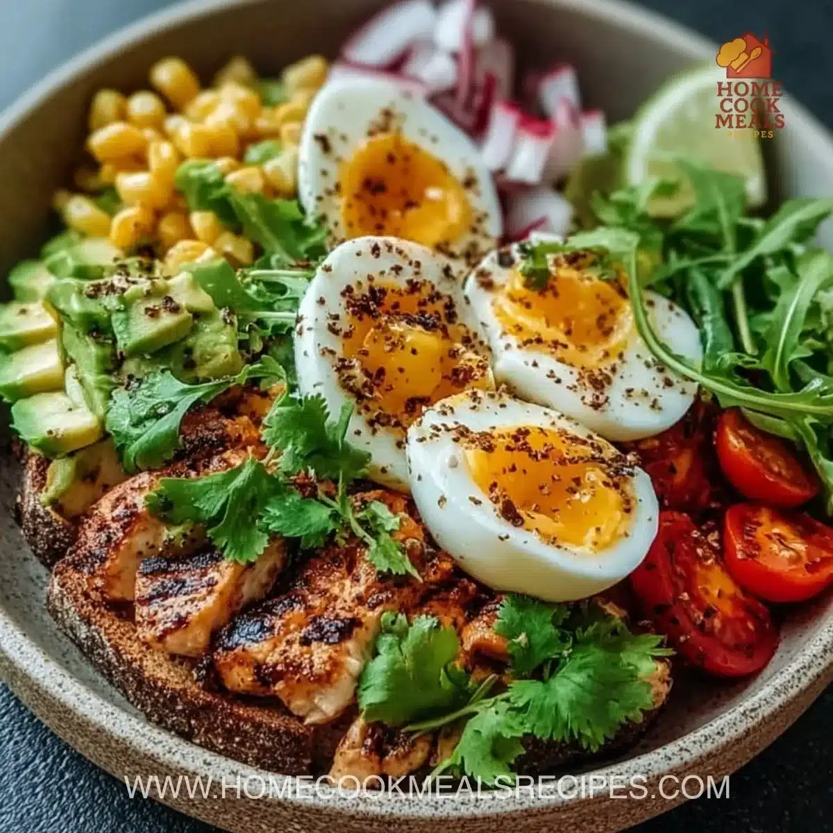 Delicious healthy recipes featured in a vibrant food presentation.