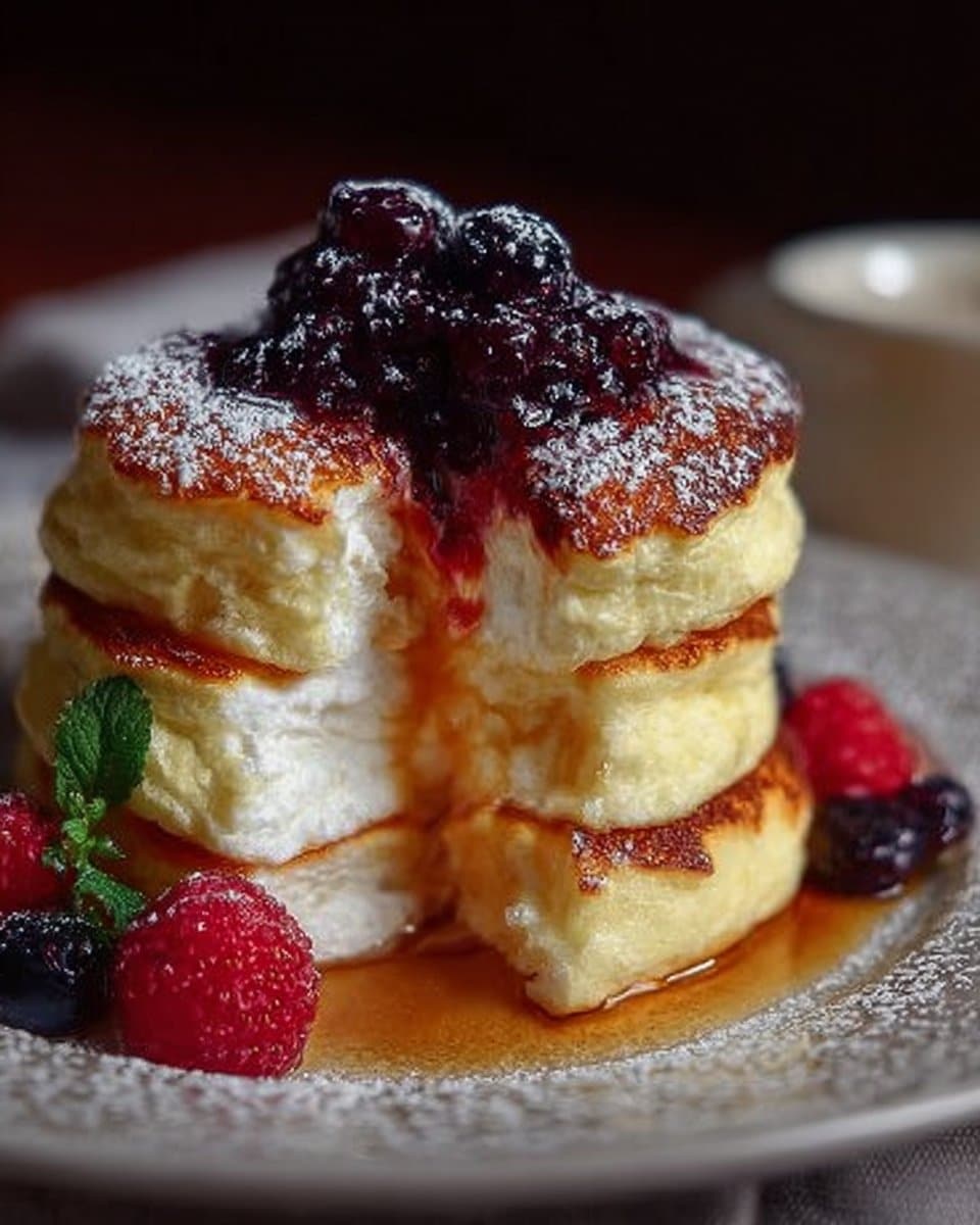 Fluffy Japanese Soufflé Pancakes