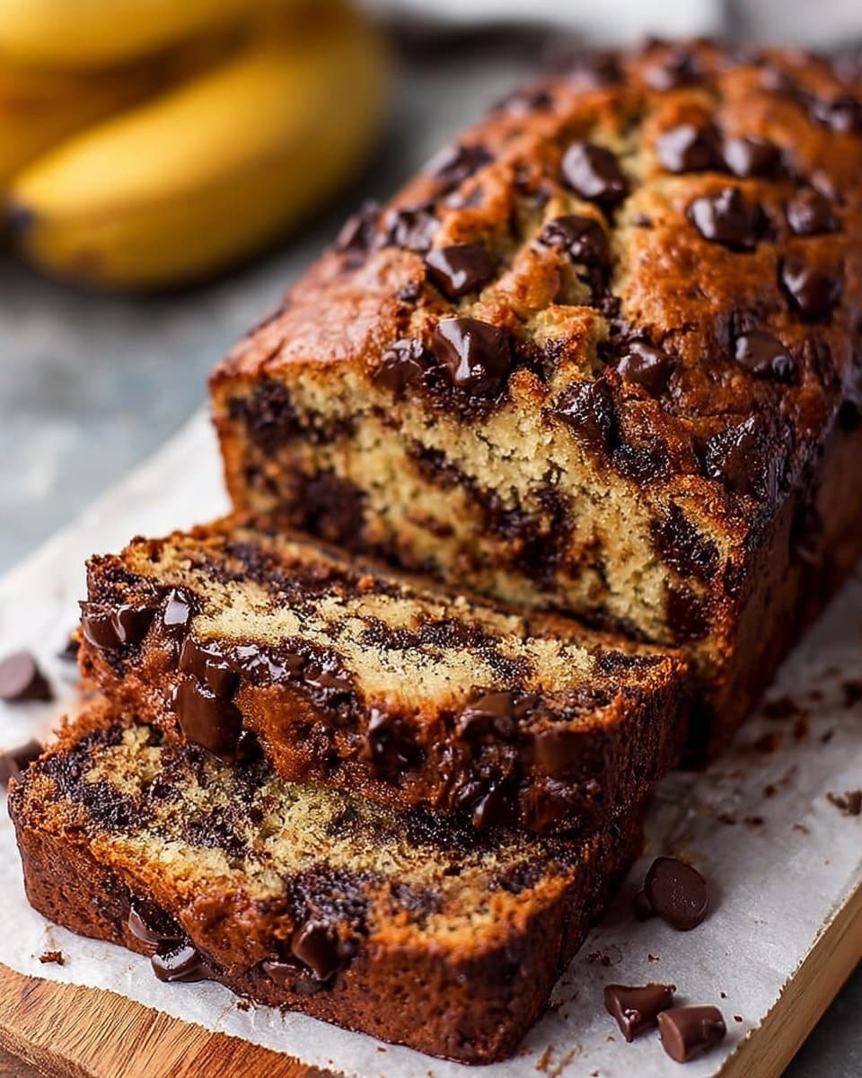 Super Moist Chocolate Chip Banana Bread Recipe