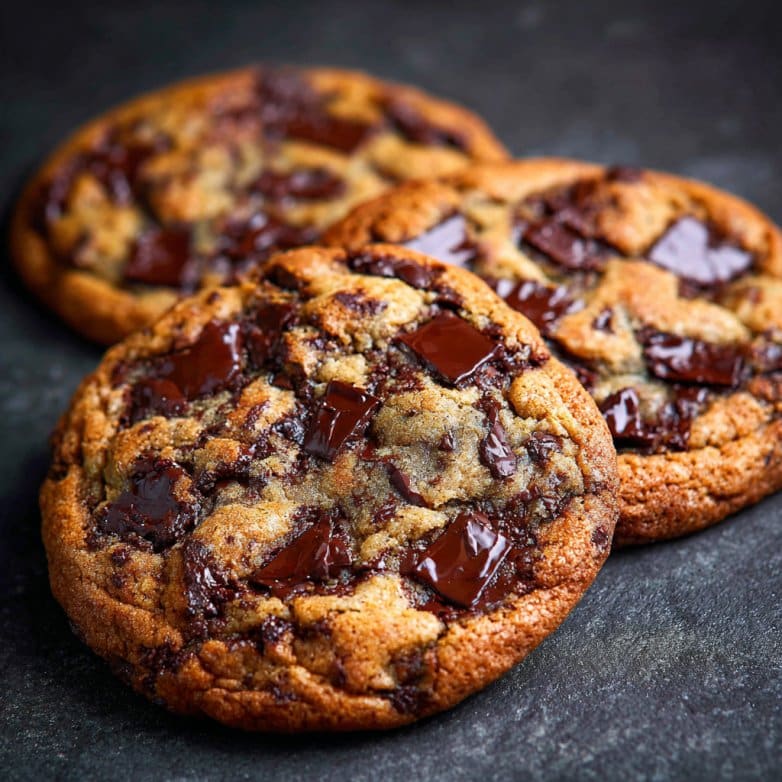 Ultra Thick Bakery Style Chocolate Chip Cookies – Crispy Edges, Gooey Centers, and Loaded with Chocolate!