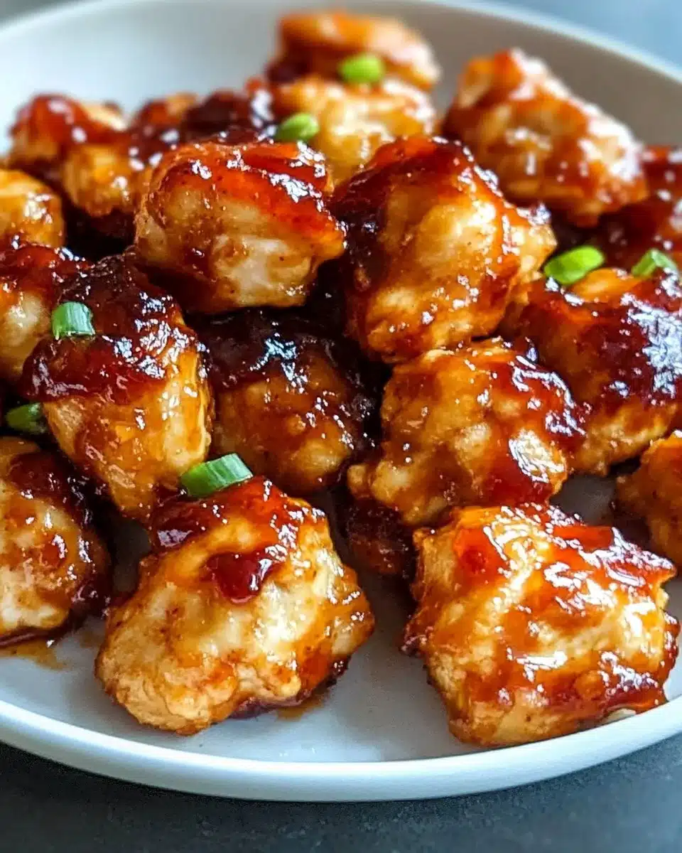 Air Fryer Honey BBQ Chicken Bites