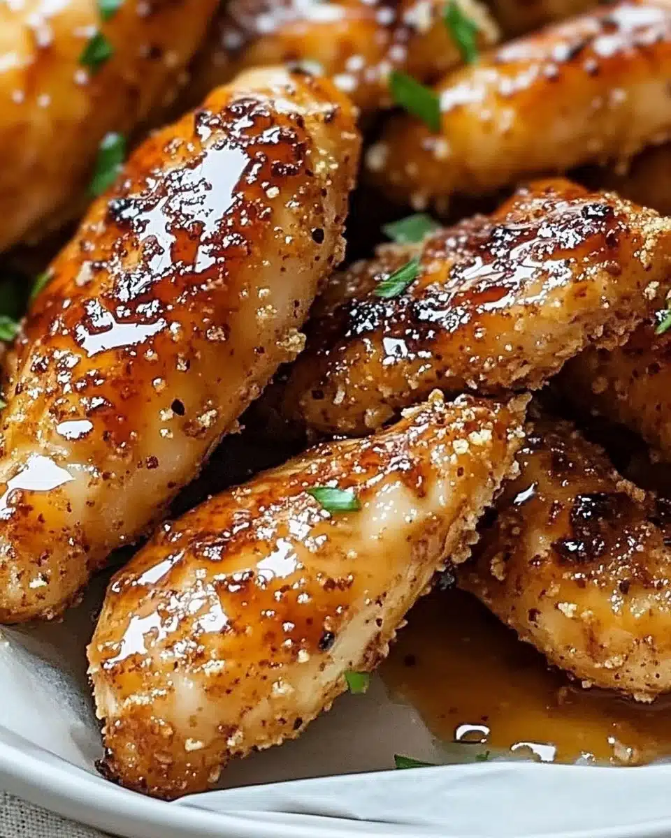 Air Fryer Honey Butter Garlic Chicken Tenders Recipe