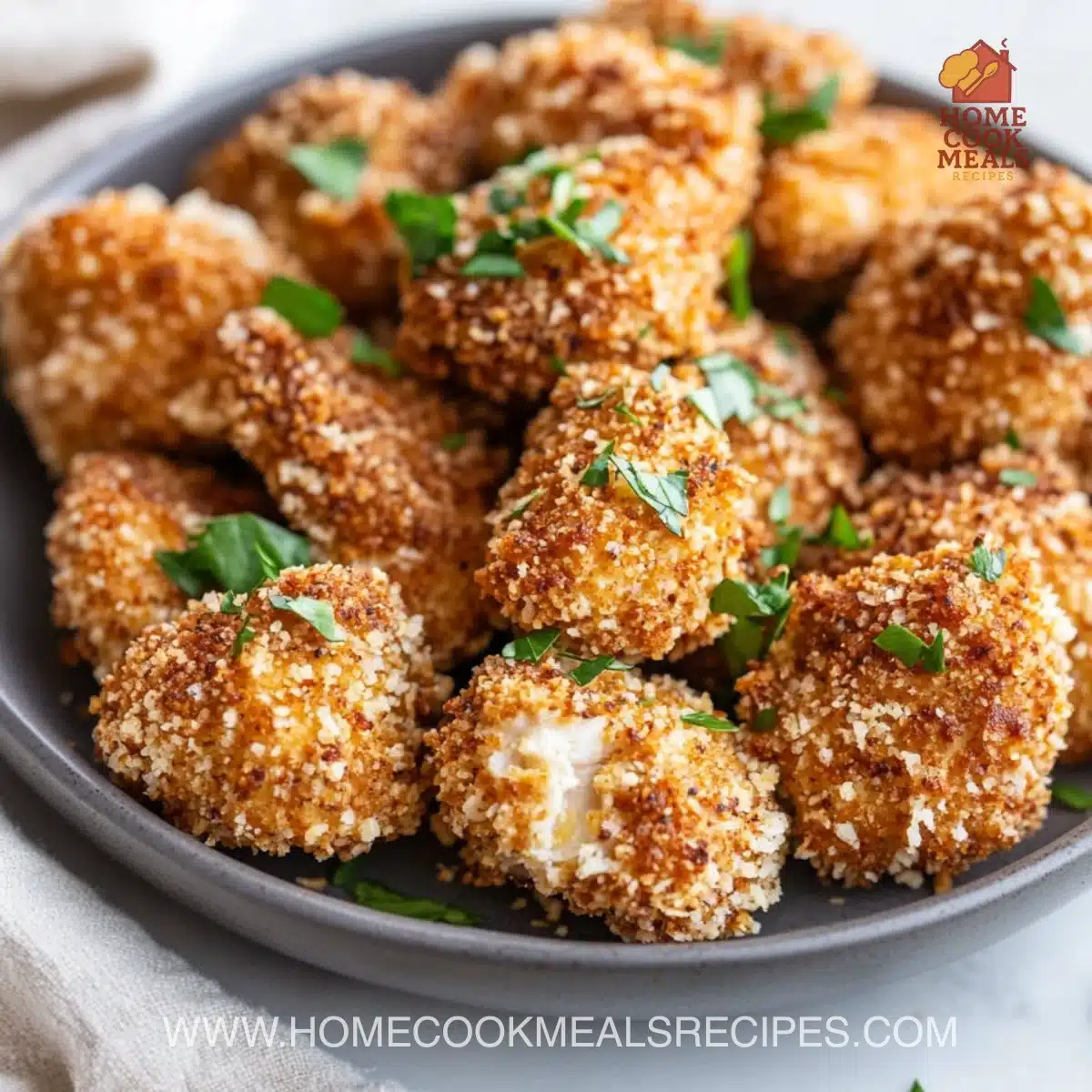 Air Fryer Ranch-Crusted Chicken Bites