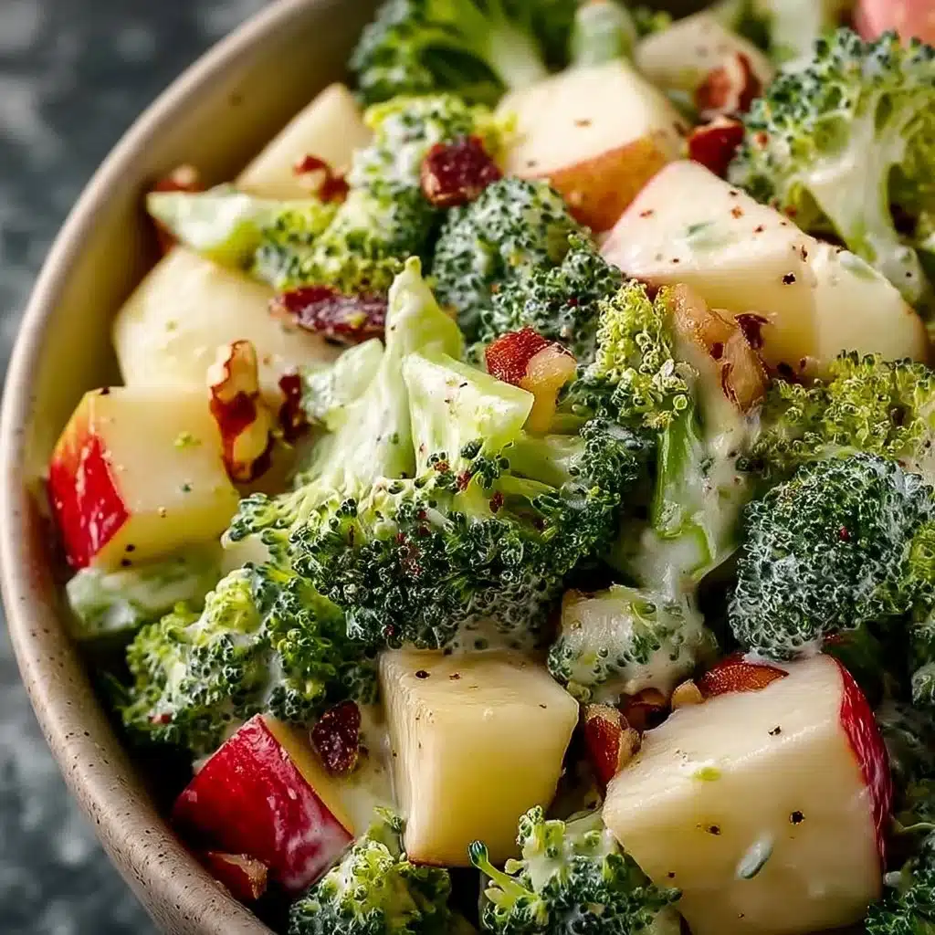 Fresh Apple Broccoli Salad with crisp apples and vibrant broccoli