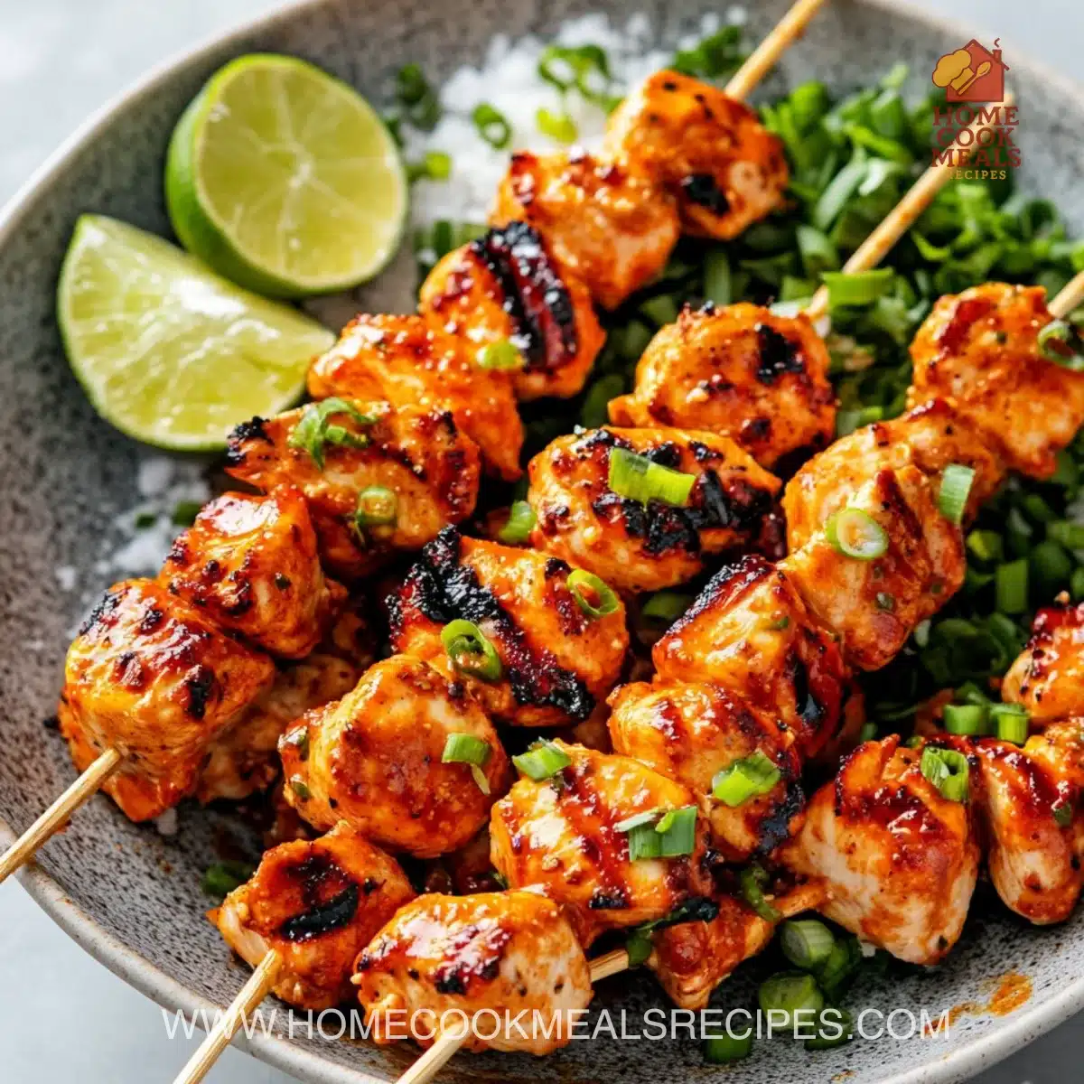 Bang Bang Chicken Skewers