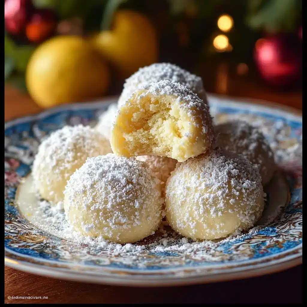 Lemon Cream Snowball Cookies