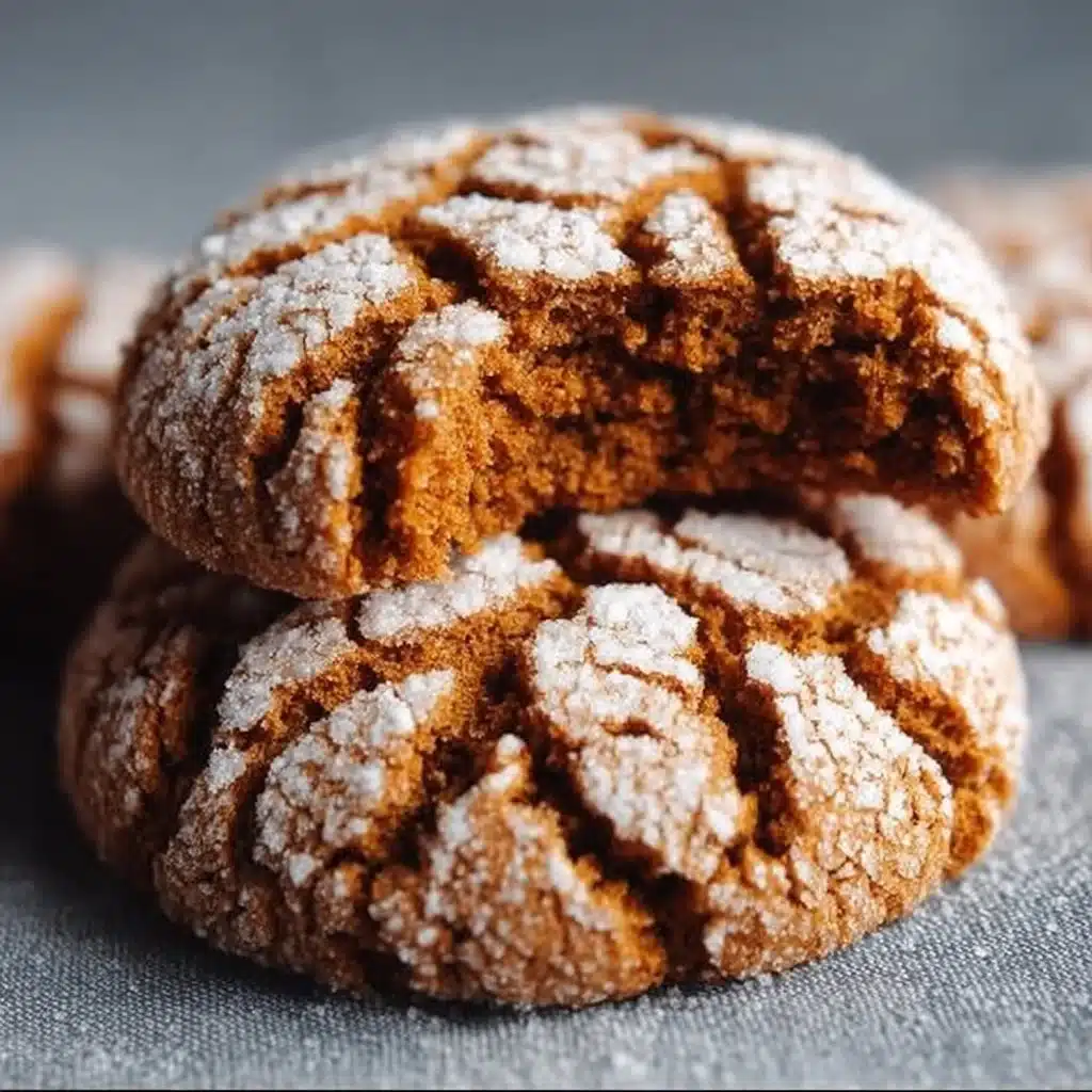 Gingerbread Crinkle Cookies