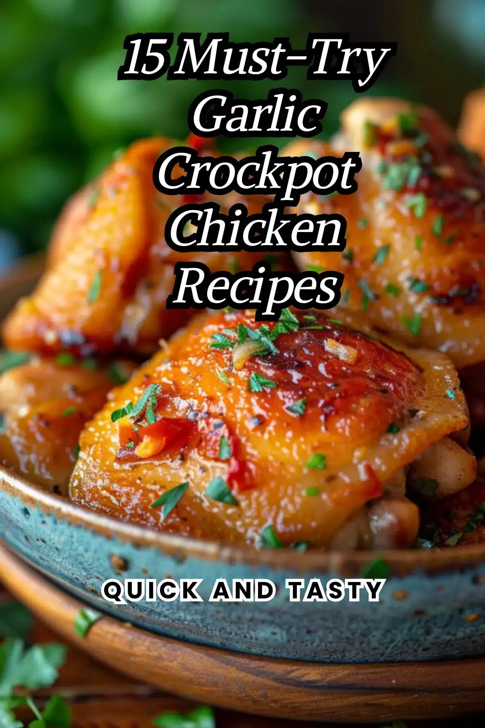 Garlic-infused chicken cooked with aromatic herbs and spices