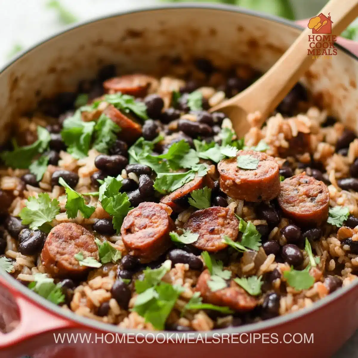 Black Beans and Rice with Sausage