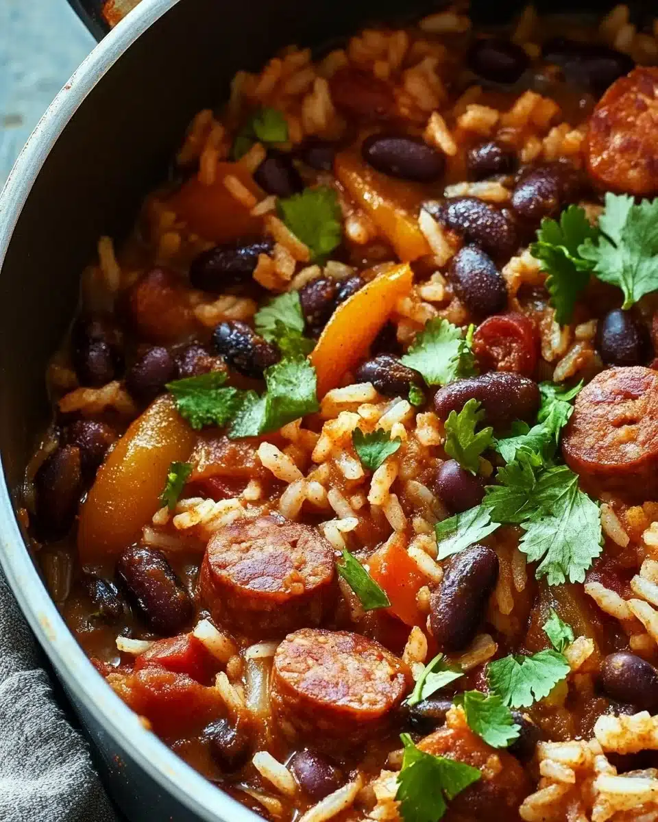 Black Beans and Rice with Sausage