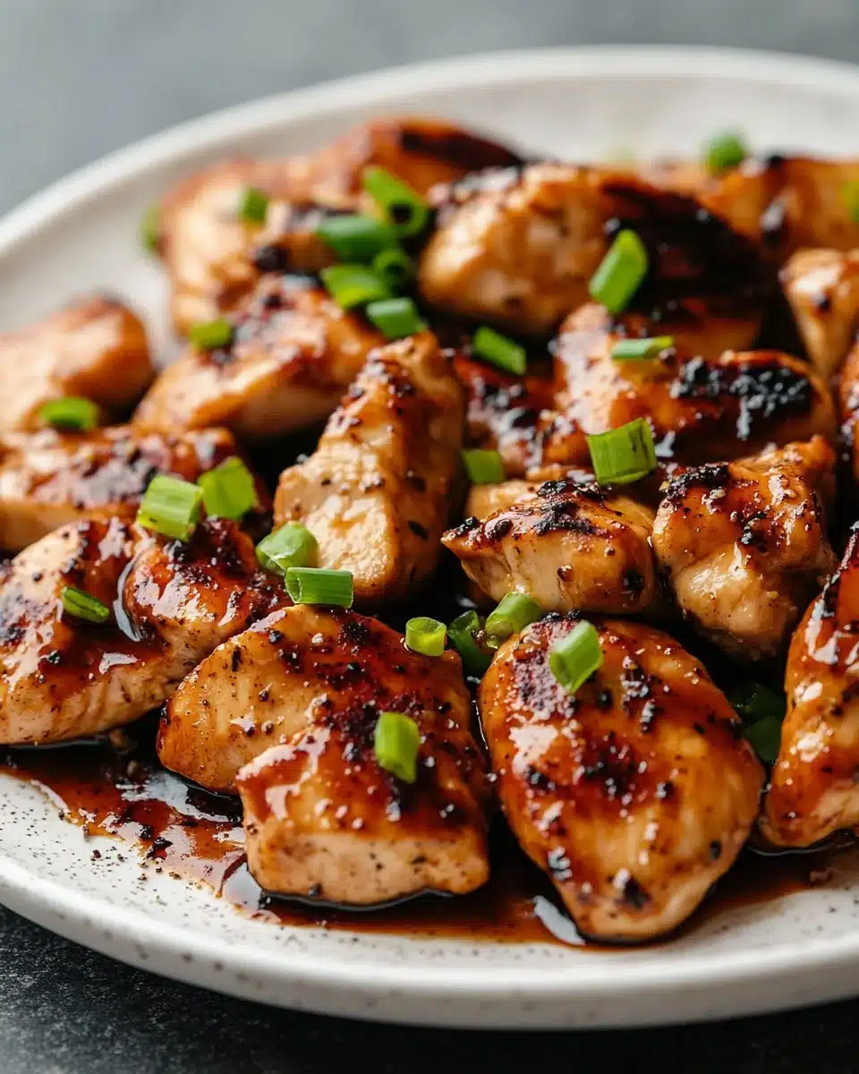 Delicious Blackstone Hibachi Chicken on a grill, ready to serve.