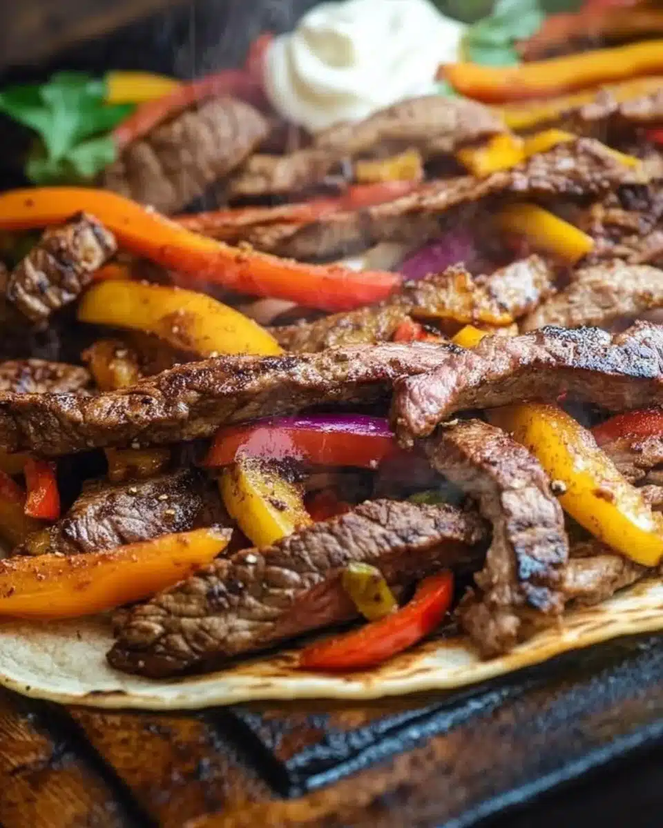 Blackstone Steak Fajitas