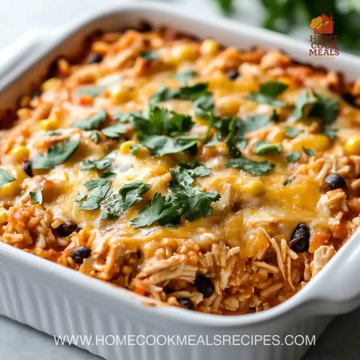 Chicken Enchilada Rice Casserole