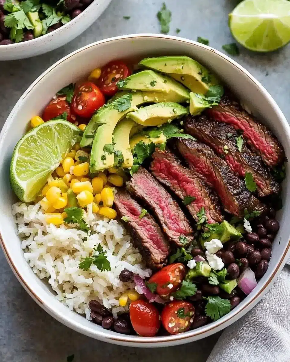 Cilantro Lime Steak Bowls