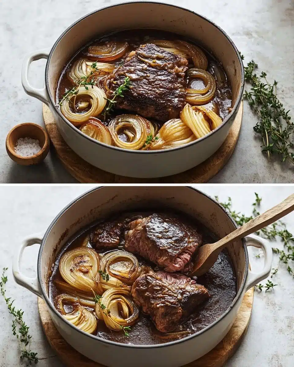 Comforting French Onion Pot Roast - theamazingfood
