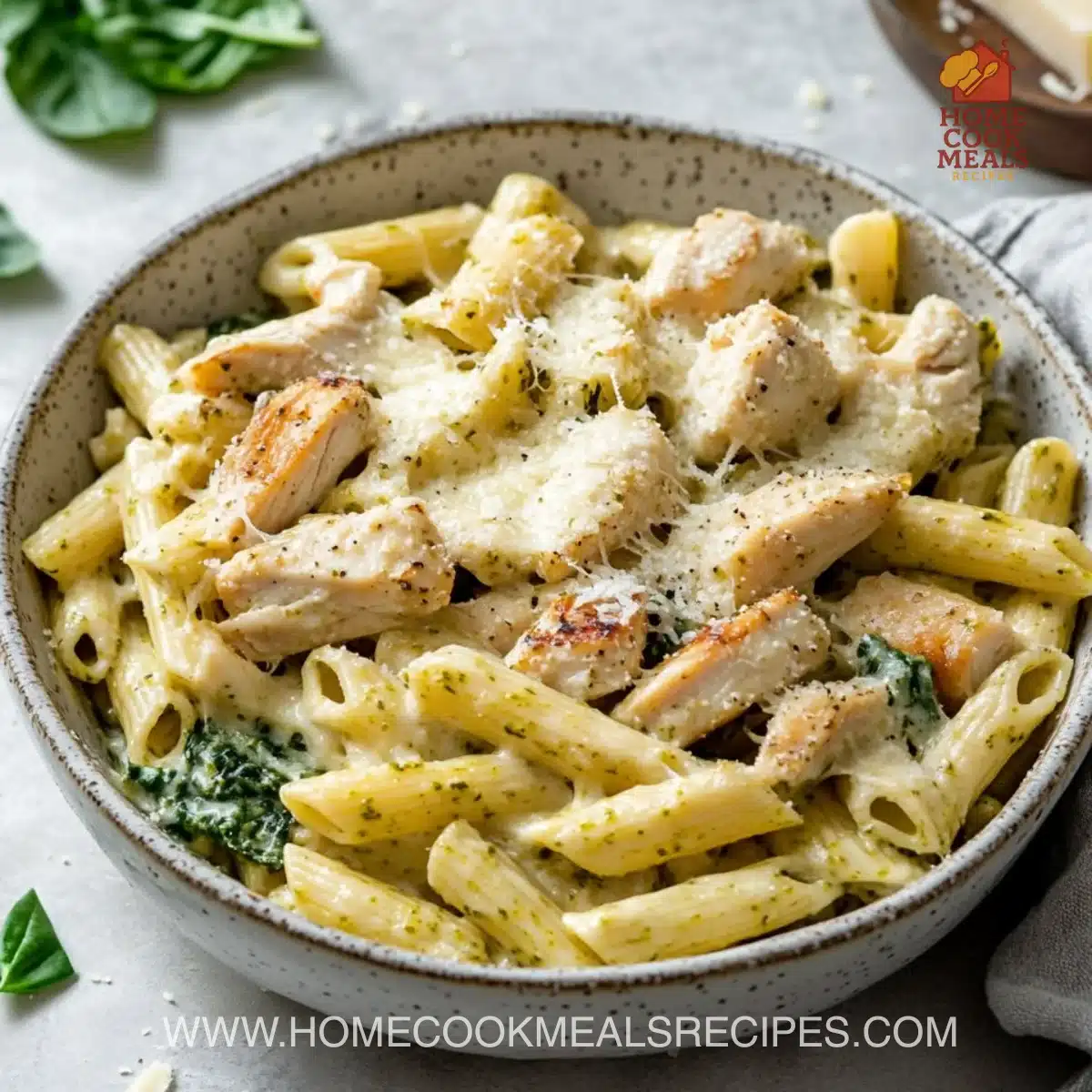 Creamy Pesto Chicken Pasta