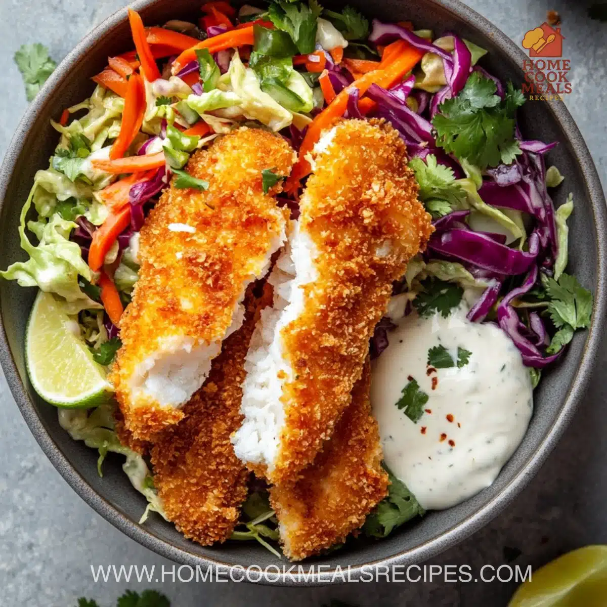 Crispy Fish Taco Bowls