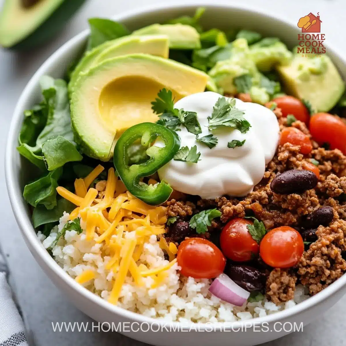 Easy Low Carb Burrito Bowl - 25min Breakfast Protein-Packed