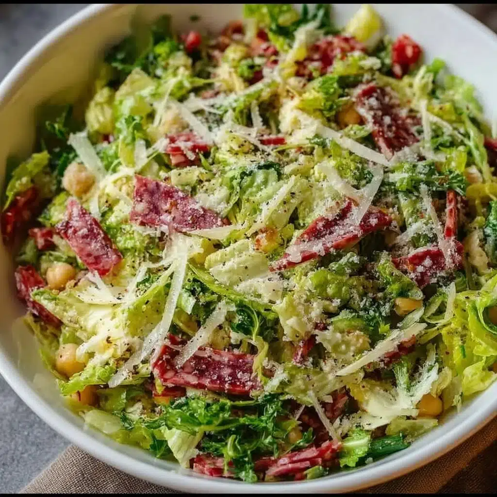 Delicious La Scala chopped salad with fresh ingredients and vibrant colors