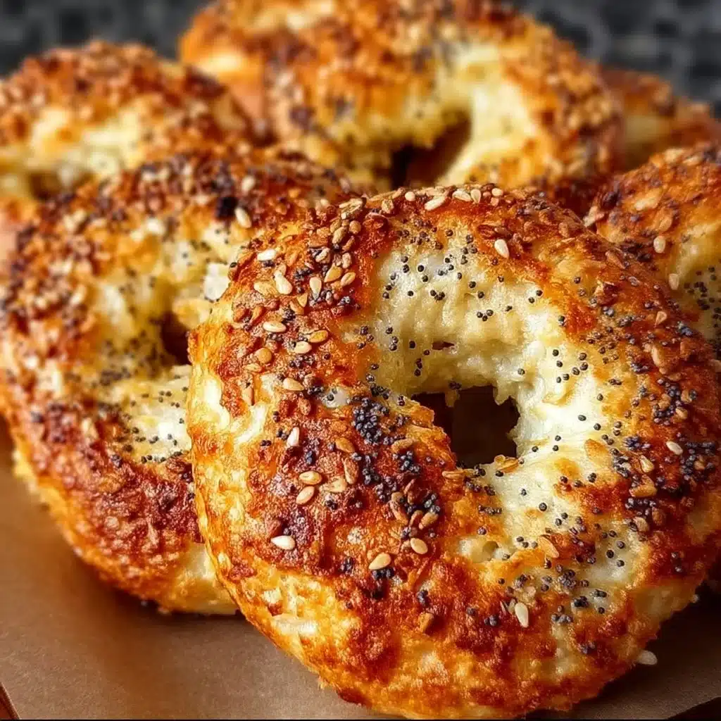 Freshly baked Greek Yogurt Bagels ready to enjoy for breakfast or snacks.