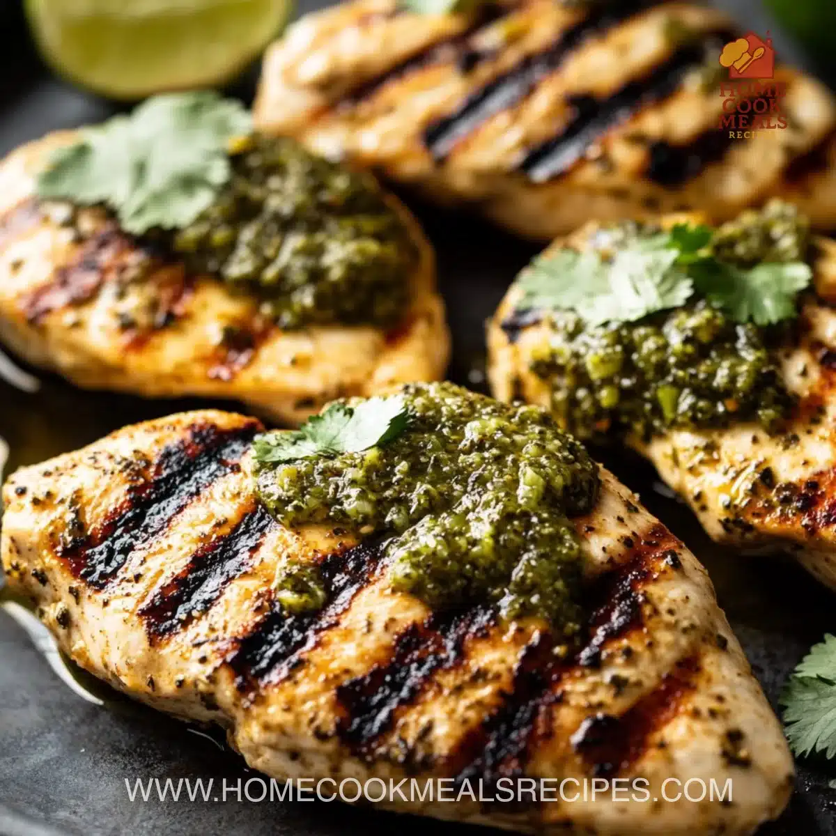 Grilled Salsa Verde Pepper Jack Chicken