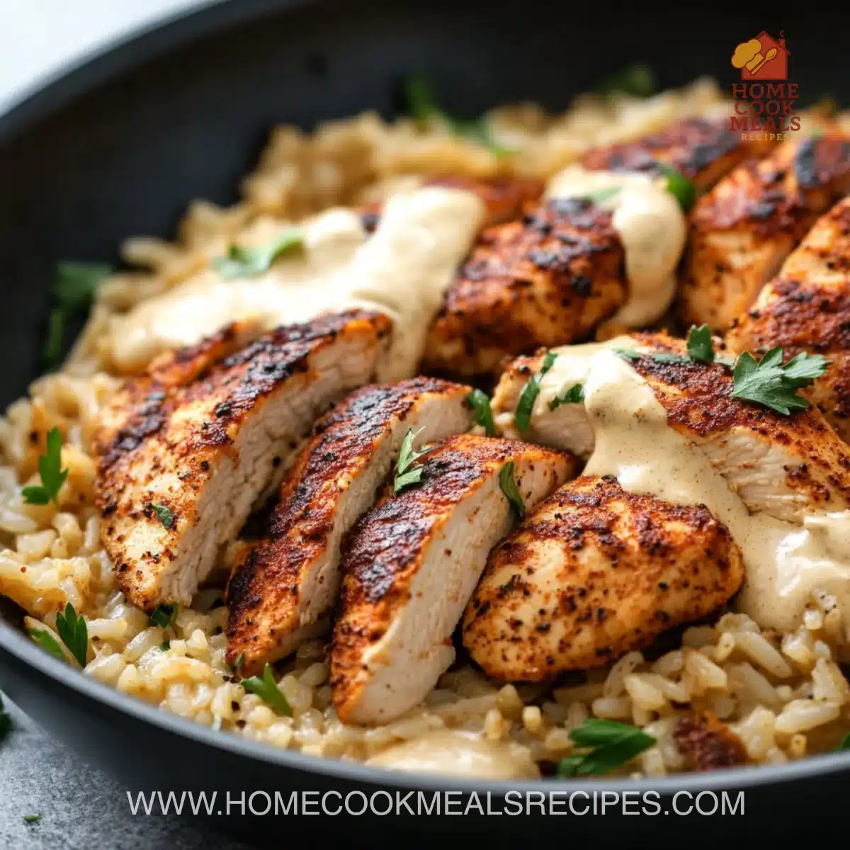 High Protein Creamy Cajun Chicken & Rice