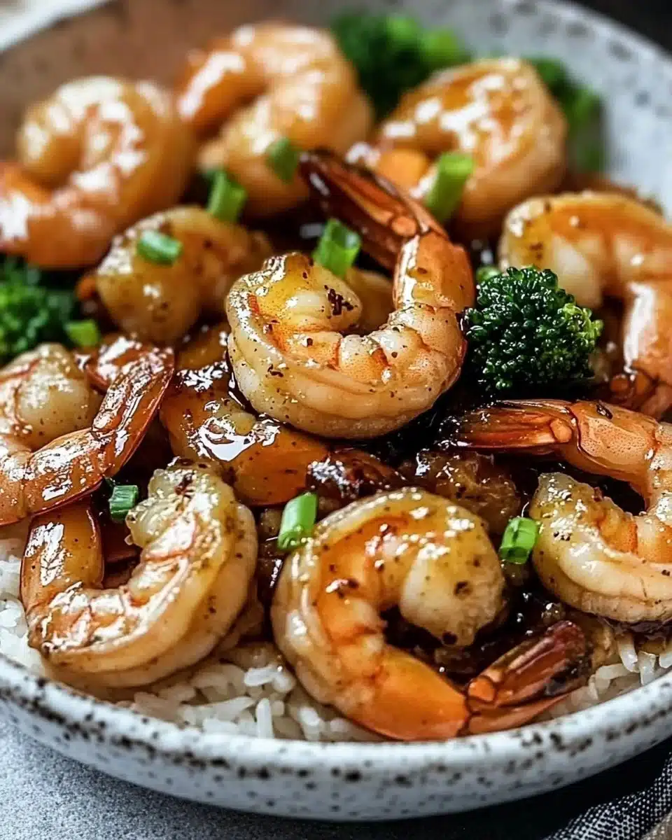 High-Protein Honey Garlic Shrimp