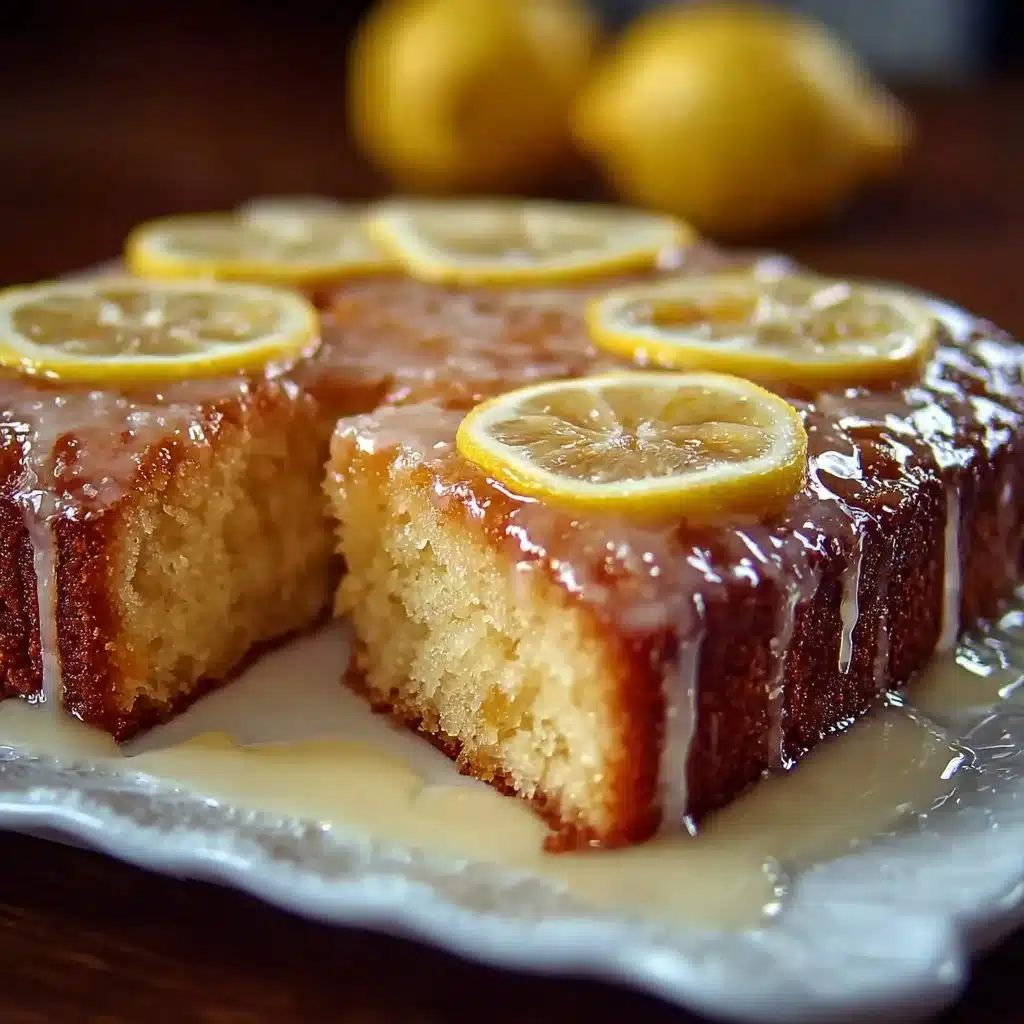 Deliciously moist and tangy lemon cake with frosting