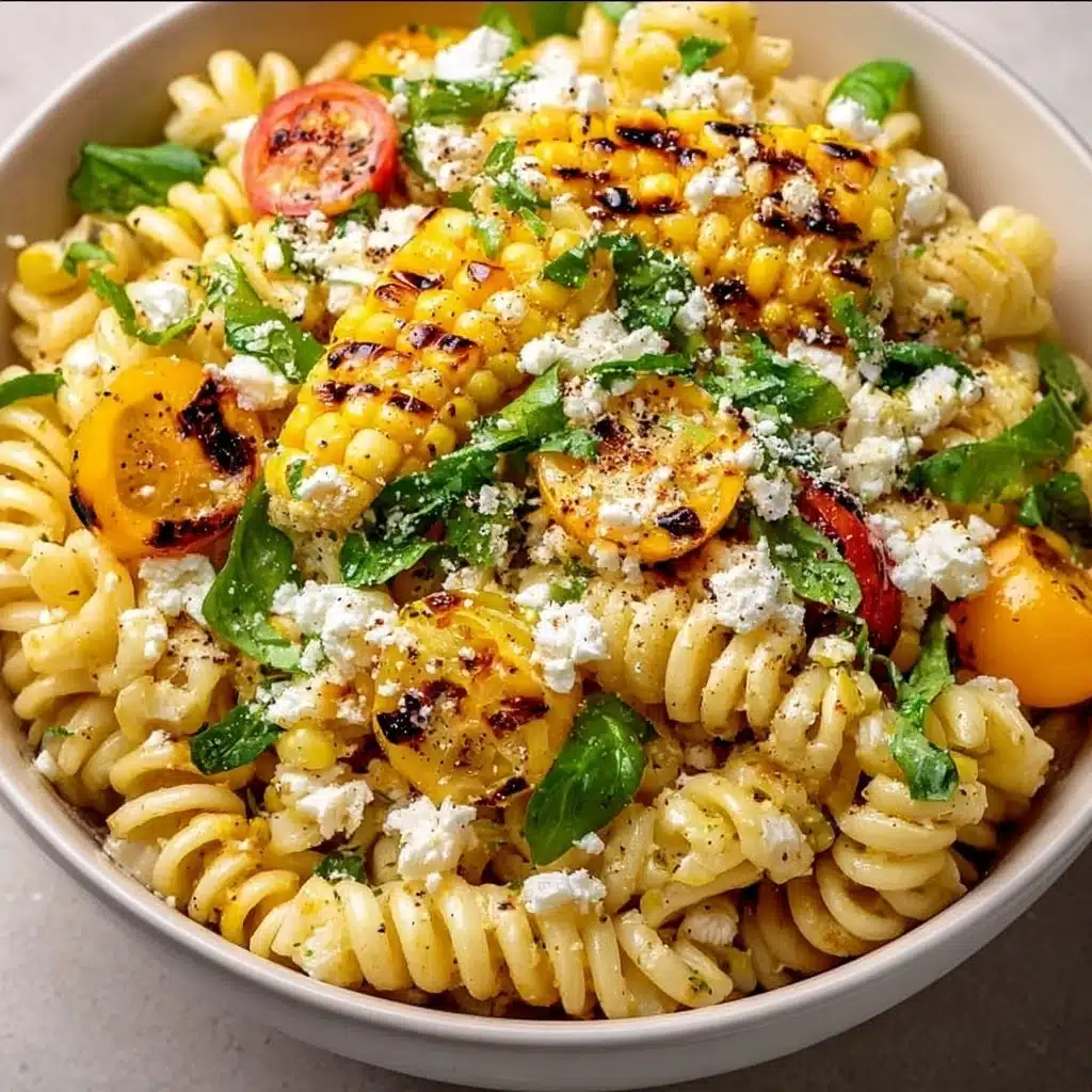 Juicy Street Corn Pasta Salad