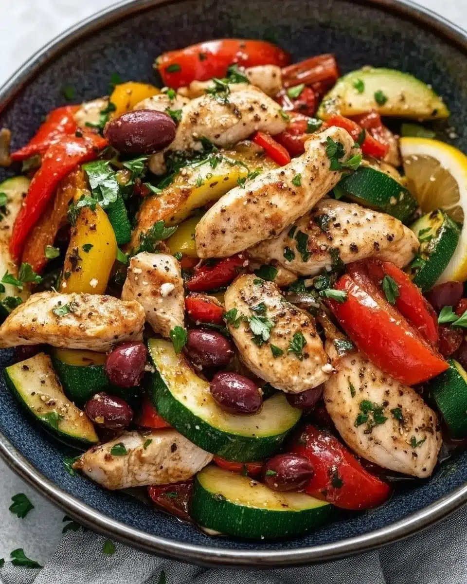 Mediterranean Chicken Stir Fry Recipe