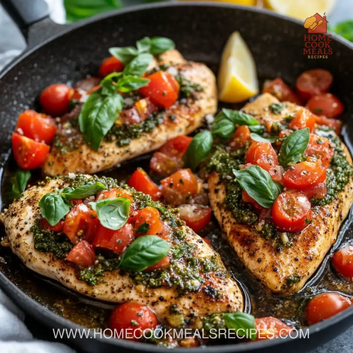 Pesto Bruschetta Chicken