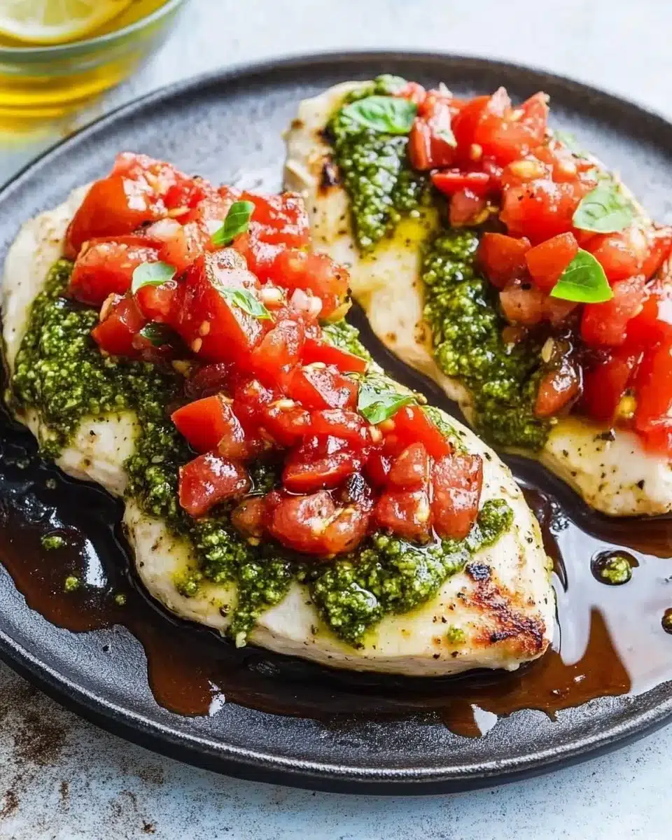 Pesto Bruschetta Chicken