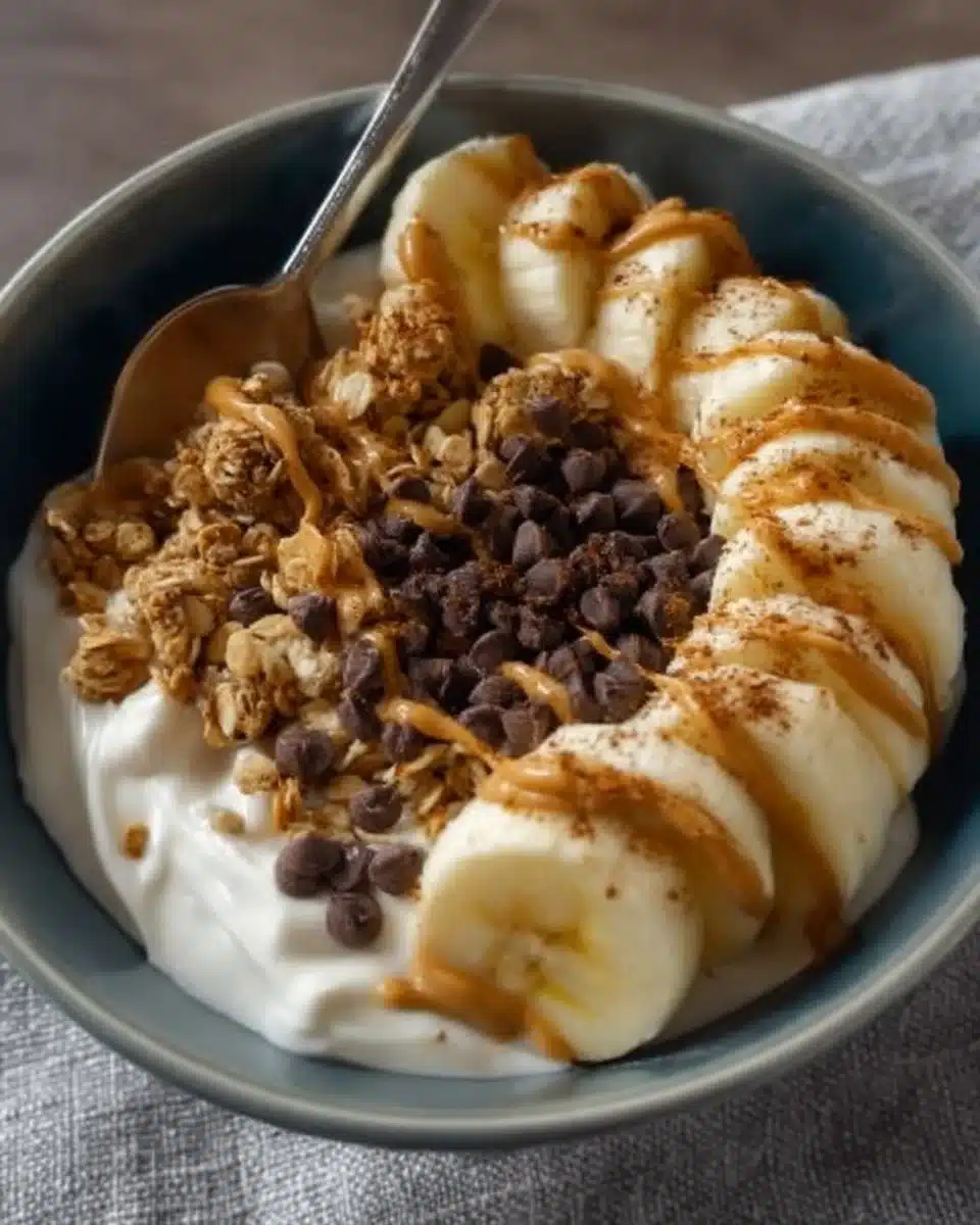 Vanilla Greek Yogurt with Granola and Banana 7 Vanilla Greek Yogurt with Granola and Banana