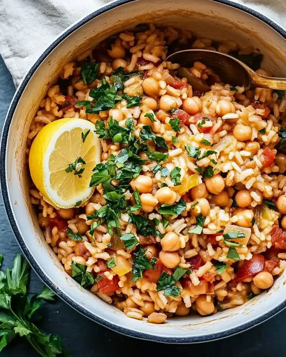 Wholesome Mediterranean Rice and Beans