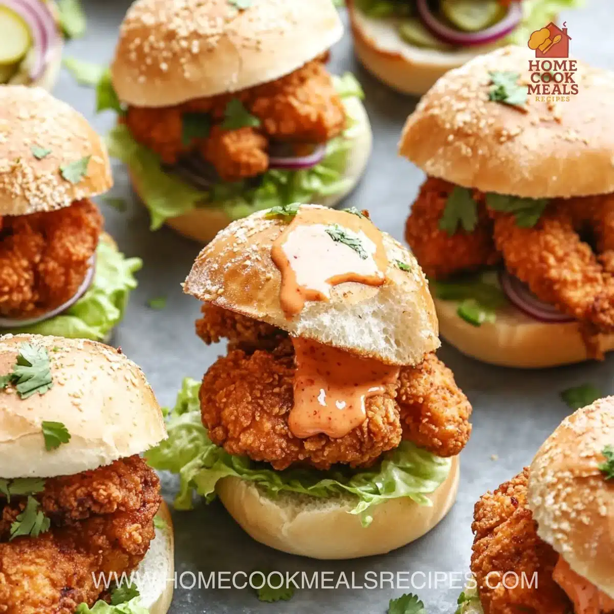 Bang Bang Chicken Sliders Recipe 6 Bang Bang Chicken Sliders Recipe